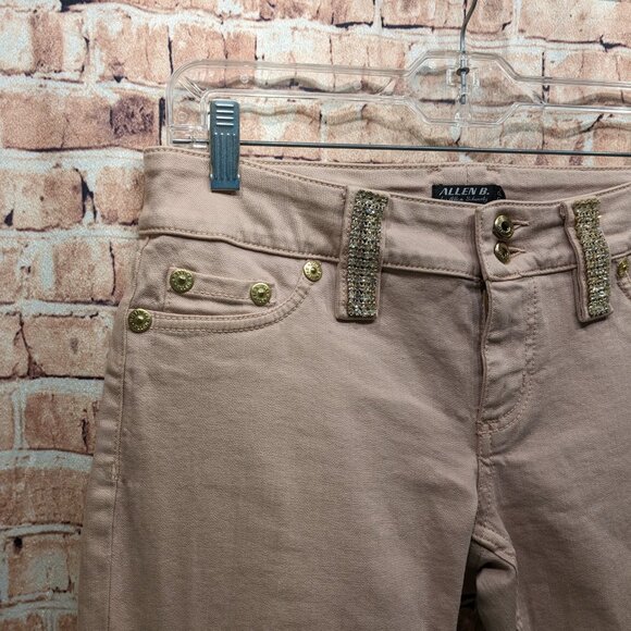 Allen B. By Allen Schwartz Jeans with Rhinestone Beltloops and Pockets Size 29 - Picture 5 of 16